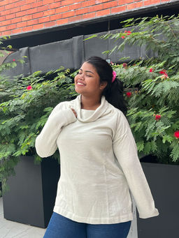 Kica - Cowl Neck Oversized Top