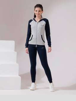 Off Limits - Navy Blue Wmn Pct Cns Tracksuit