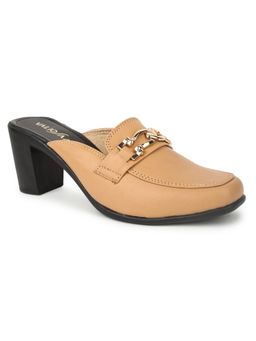 VALIOSAA - Beige Color Solid Mules