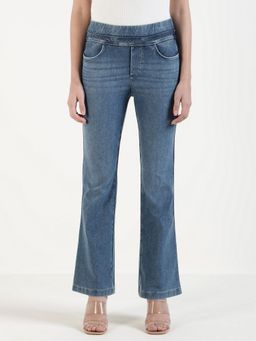 Xpose - Blue Relaxed-Fit Flared Jeans