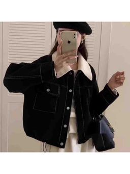 MISS MOSA BY AKANKSHA - Gema Premium Woolen Black Jacket