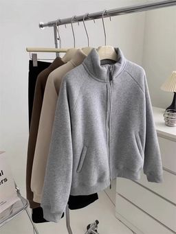 MISS MOSA BY AKANKSHA - Maddele Premium Fleece Grey Jacket