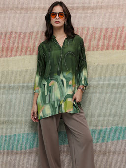 Libas - Green Printed Tunic
