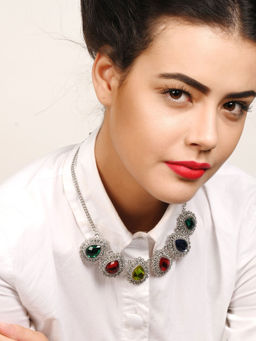 Odette - Vintage Multi-Coloured Necklace