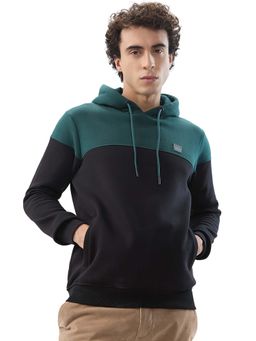ColorPlus - Regular Fit Solid Dark Green Sweatshirt