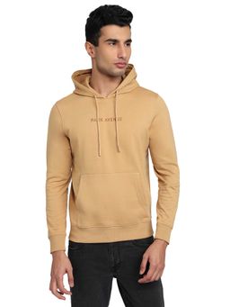 Park Avenue - Slim Fit Solid Medium Fawn Sweatshirt