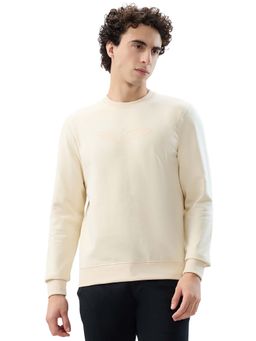 Park Avenue - Slim Fit Solid Light Fawn Sweatshirt