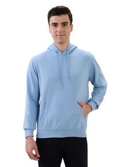 Raymond - Regular Fit Solid Medium Blue Sweatshirt