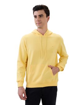 Raymond - Regular Fit Solid Medium Yellow Sweatshirt