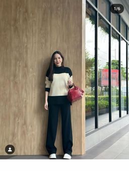 Loveable Creations By Muskan - Women Jasmine Black Wool Top with Pant