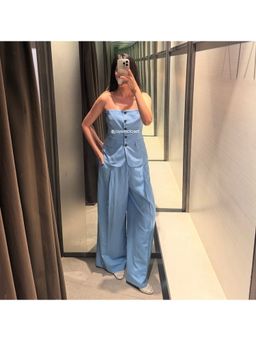 Loveable Creations By Muskan - Women Liya Tube Black Cotton Co-Ord Set