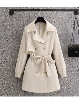 Loveable Creations By Muskan - Women White Polyester Coat