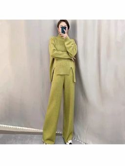 Loveable Creations By Muskan - Women Vanice Green Cotton Co-Ord Set