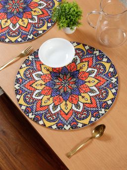 HOSTA HOMES - Pure Cotton Printed Table Placemats Pack Of 6