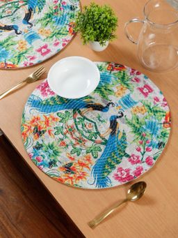 HOSTA HOMES - Pure Cotton Printed Table Placemats Pack Of 2