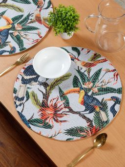 HOSTA HOMES - Pure Cotton Printed Table Placemats Pack Of 3
