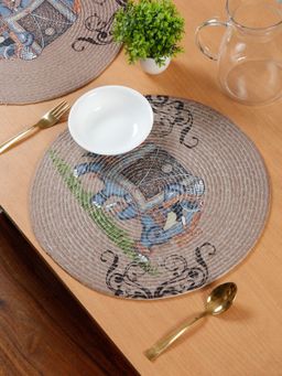 HOSTA HOMES - Pure Cotton Printed Table Placemats Pack Of 2