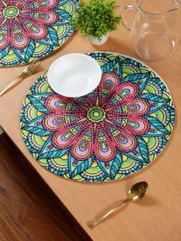 HOSTA HOMES - Pure Cotton Printed Table Placemats Pack Of 2