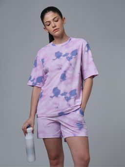 Technosport - Women Tie & Dye Slim Fit Sports Co-ord set