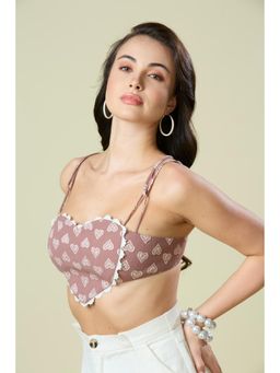 PEACH & PANDA - Jacquard Lace Bralette