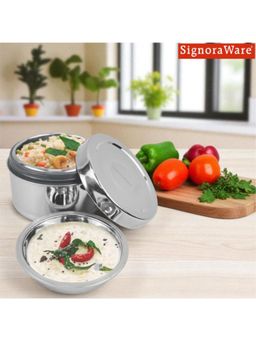 Signoraware - Stainless-Steel Snack Lunch Box