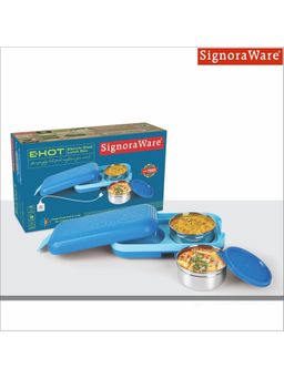 Signoraware - Blue E-Hot Electric Lunch Box