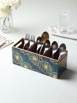 De Maison Decor - Sapphire Wreath Cutlery Holder