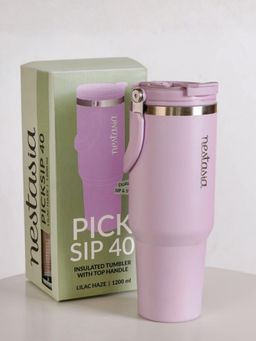 Nestasia - Pink Pick Sip 40 Insulated Tumbler With Top Handle