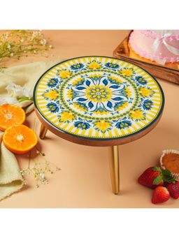 Ritualistic - Mandala Collapsible Cake Stand with Metal Legs