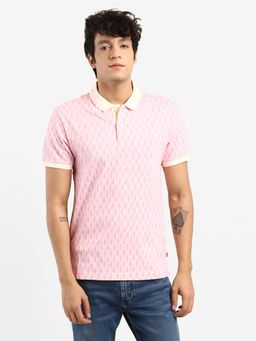 Levi's - Men Polo Printed T-Shirt-Pink (2XL)