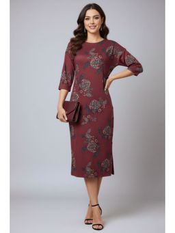 TAMISKA BY NARENDRA KUMAR - Ishani's Floral Button Knit Dress