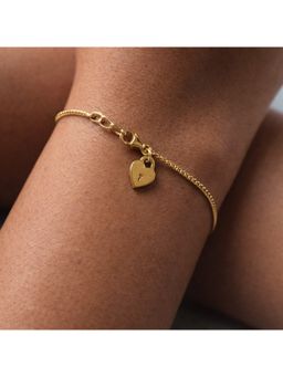 ANUSHKA JAIN JEWELLERY - Heart Lock Charm Bracelet
