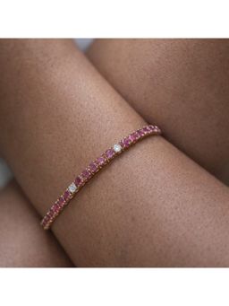 ANUSHKA JAIN JEWELLERY - Ruby Diamond Tennis Bracelet