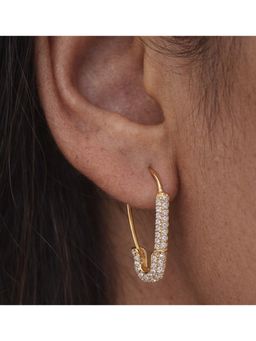 ANUSHKA JAIN JEWELLERY - Glam Safety Pin Earrings