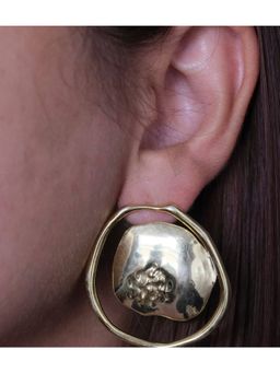 ANUSHKA JAIN JEWELLERY - Molten Shield Earring (35mm)