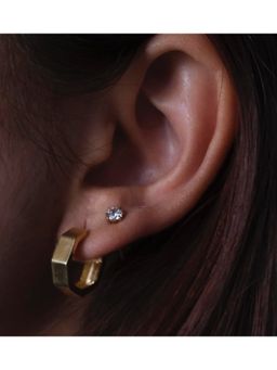 ANUSHKA JAIN JEWELLERY - Octagon Hoops