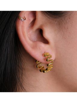 ANUSHKA JAIN JEWELLERY - Wavy Hoops