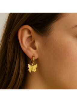 ANUSHKA JAIN JEWELLERY - Gold Butterfly Stud Earrings