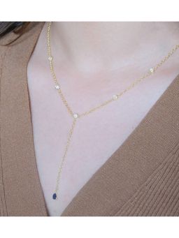 ANUSHKA JAIN JEWELLERY - Sapphire Duet Lariat Necklace