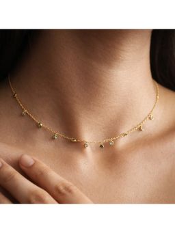 ANUSHKA JAIN JEWELLERY - Emerald Drop Necklace