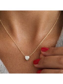 ANUSHKA JAIN JEWELLERY - Heart Diamond Necklace