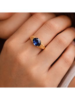 ANUSHKA JAIN JEWELLERY - Blue Bold Ring