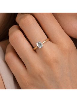 ANUSHKA JAIN JEWELLERY - Emerald Cut Diamond Ring