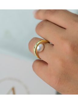 ANUSHKA JAIN JEWELLERY - Inside Pearl Ring