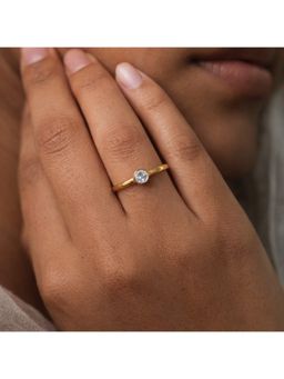 ANUSHKA JAIN JEWELLERY - Single Diamond Ring