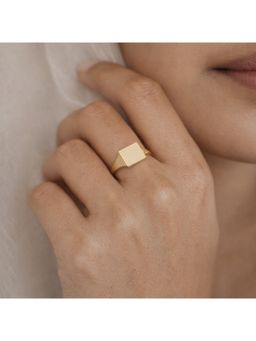 ANUSHKA JAIN JEWELLERY - Square Signet Ring