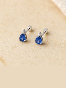 ANUSHKA JAIN JEWELLERY - Sapphire Drop Studs