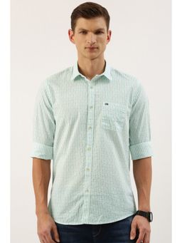 Peter England - Men Blue Slim Fit Casual Shirt