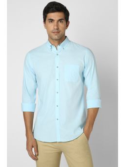 Peter England - Men Blue Slim Fit Casual Shirt