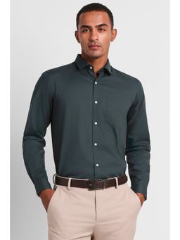 Peter England - Men Green Slim Fit Formal Shirt
